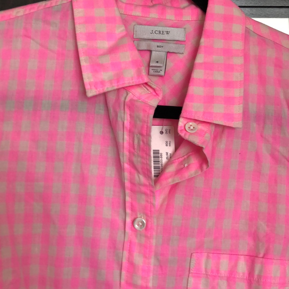 Gingham Button Front Top - image 2